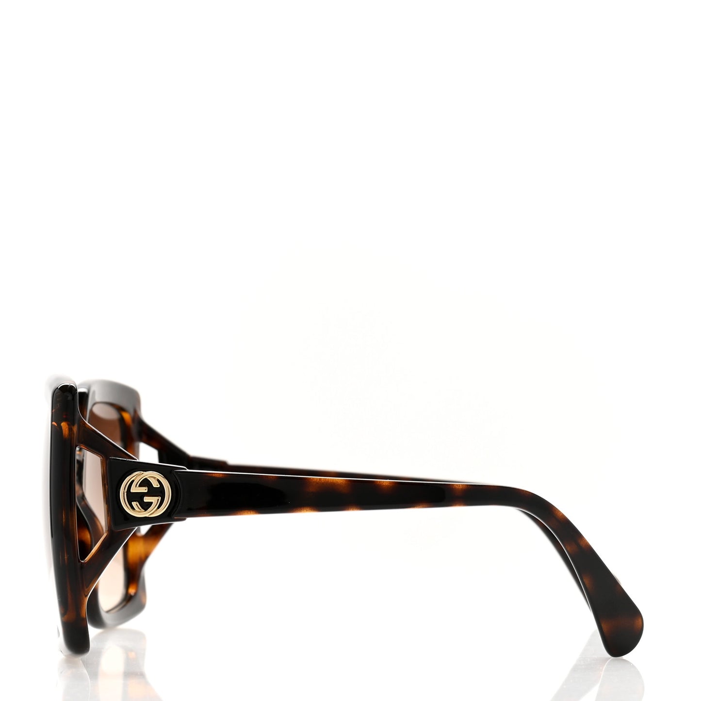 Acetate Square Frame Sunglasses GG0876S Tortoise