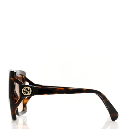 Gucci Acetate Square Frame Sunglasses GG0876S Tortoise 3 of 8