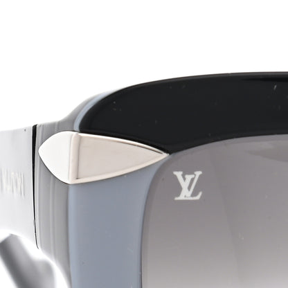 Louis Vuitton Acetate Clover Sunglasses Z0677E Black Blue 9 of 9