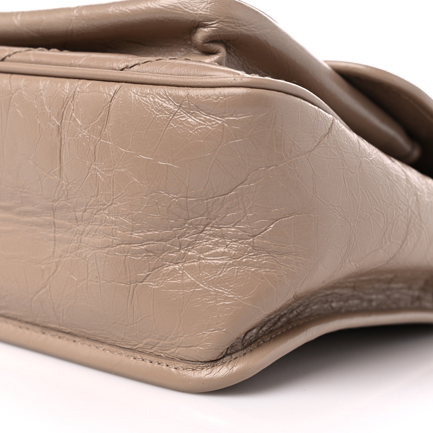 Saint Laurent Crinkled Calfskin Matelasse Monogram Medium Niki Chain Satchel Gold Sand 10 of 12