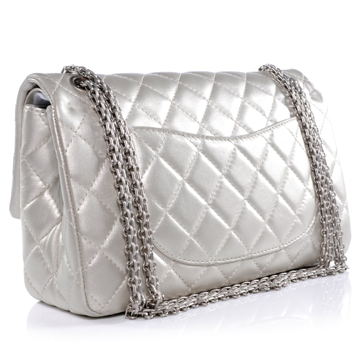 Lambskin 2.55 Reissue 226 Flap Silver