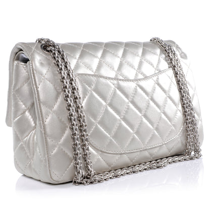 Chanel Lambskin 2.55 Reissue 226 Flap Silver 3 of 9