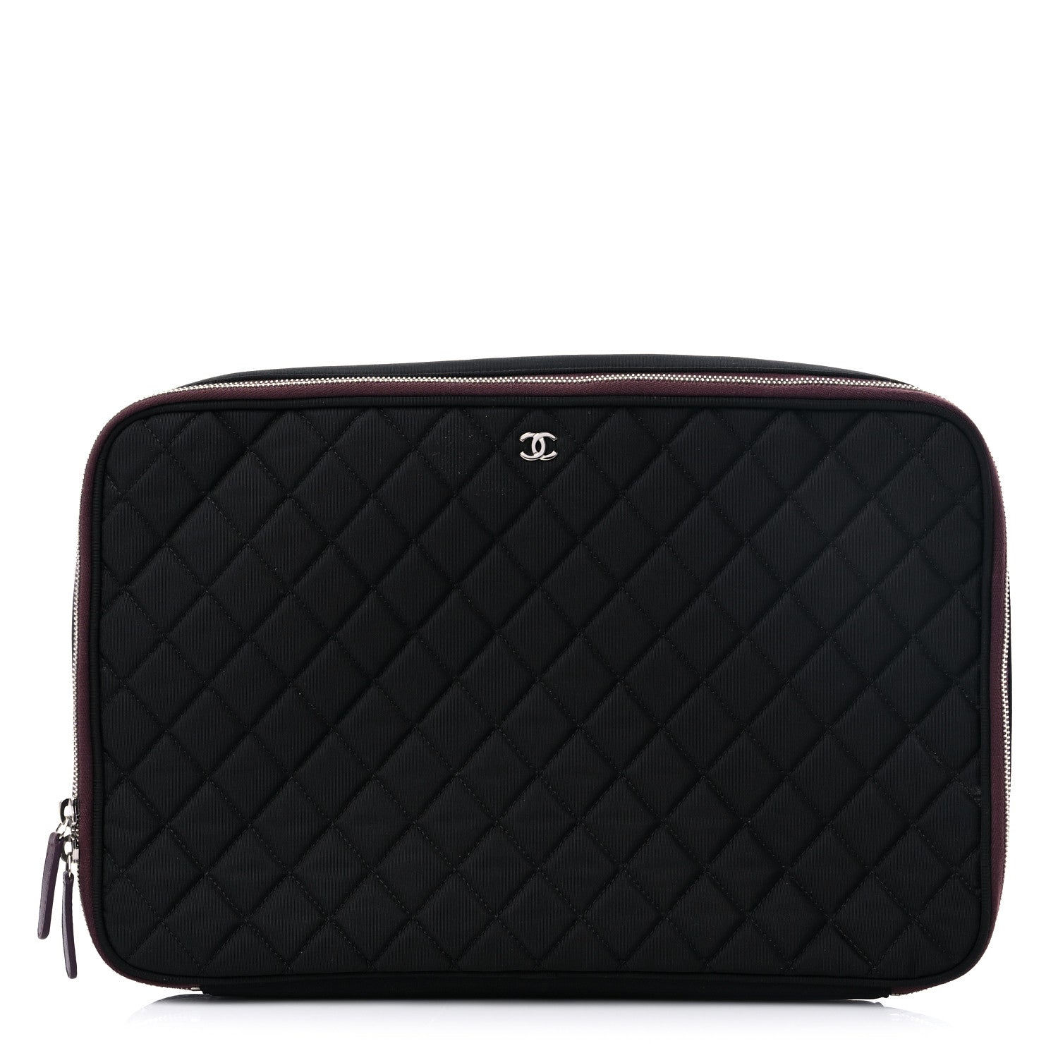 Chanel Nylon Quilted Laptop Case Black 1 of 12