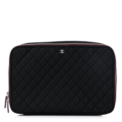 Chanel Nylon Quilted Laptop Case Black 1 of 12