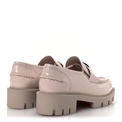 Christian Louboutin Patent Womens CL Moc Lug Flat Loafers 36 Leche 5 of 11