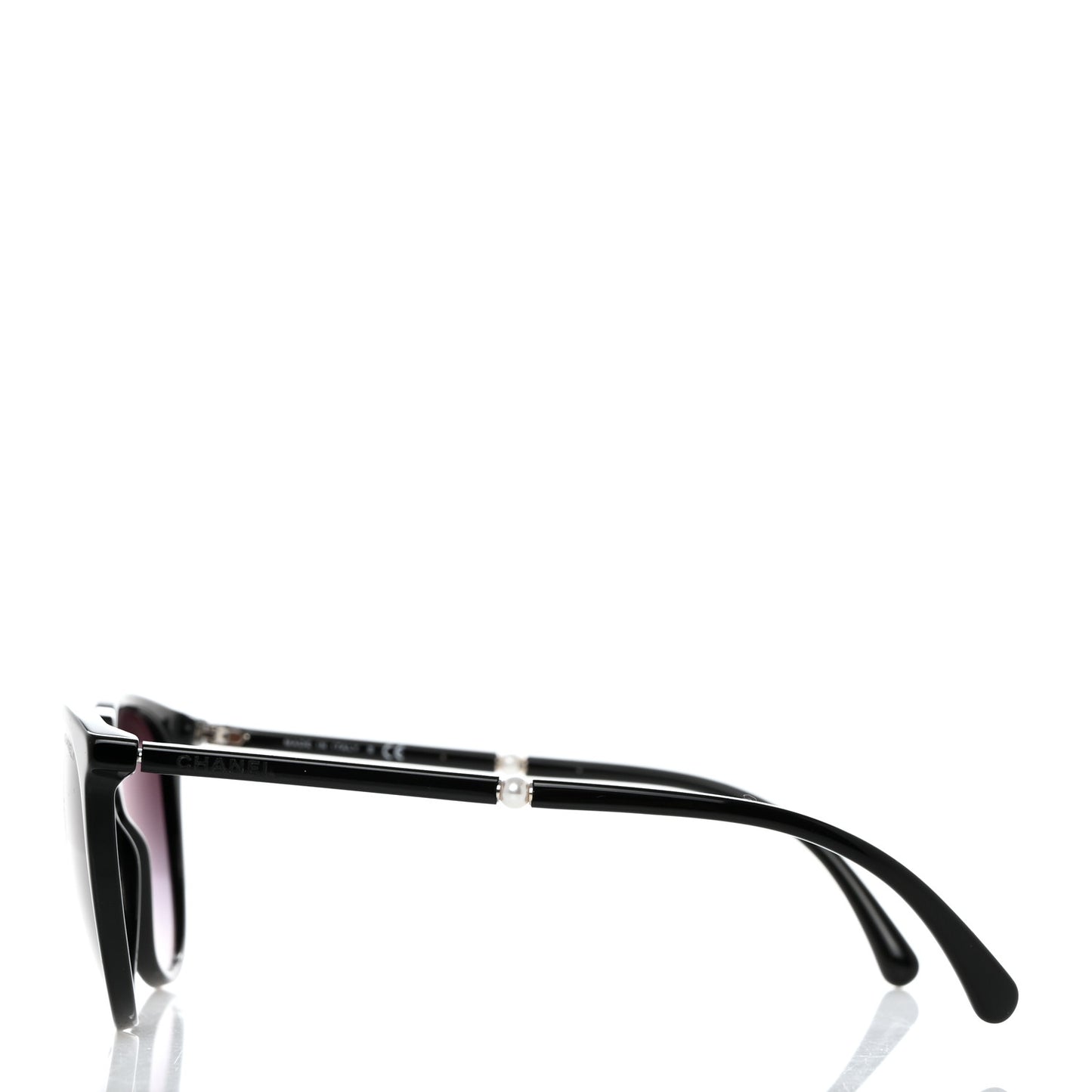 Acetate Butterfly Pearl Sunglasses 5394-H Black