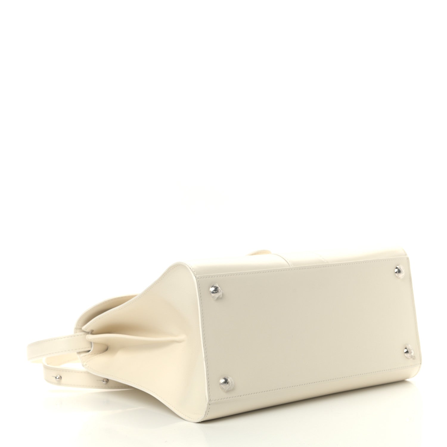 Delvaux Box Calfskin MM Brillant Satchel Ivory 4 of 10