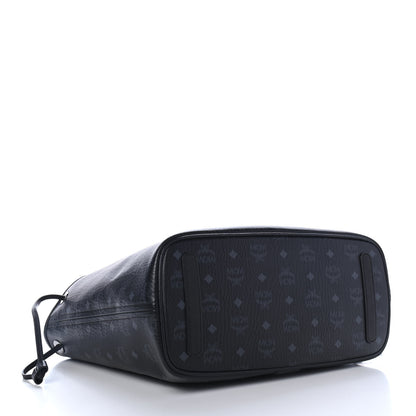 MCM Visetos Medium Liz Reversible Shopper Tote Black 3 of 8