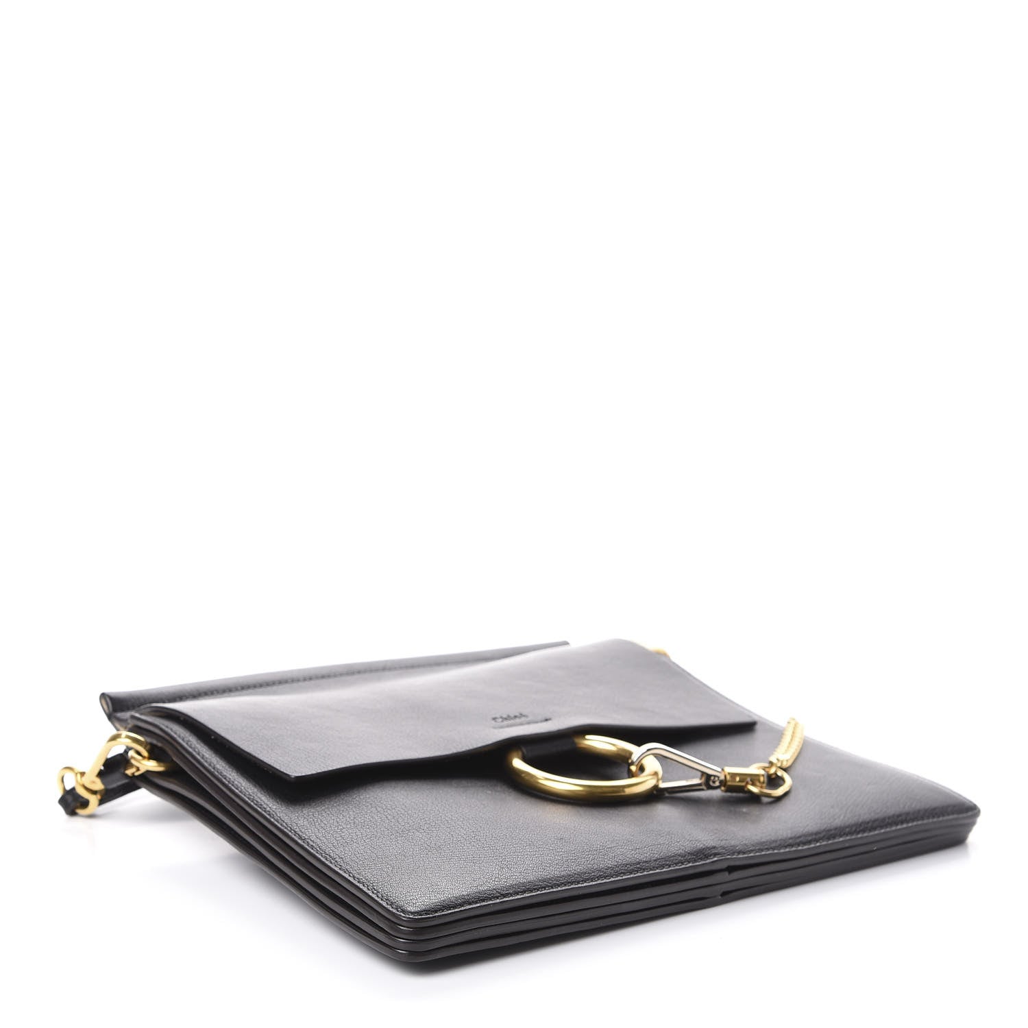 Chloe Goatskin Medium Faye Shoulder Bag Black 4 of 9