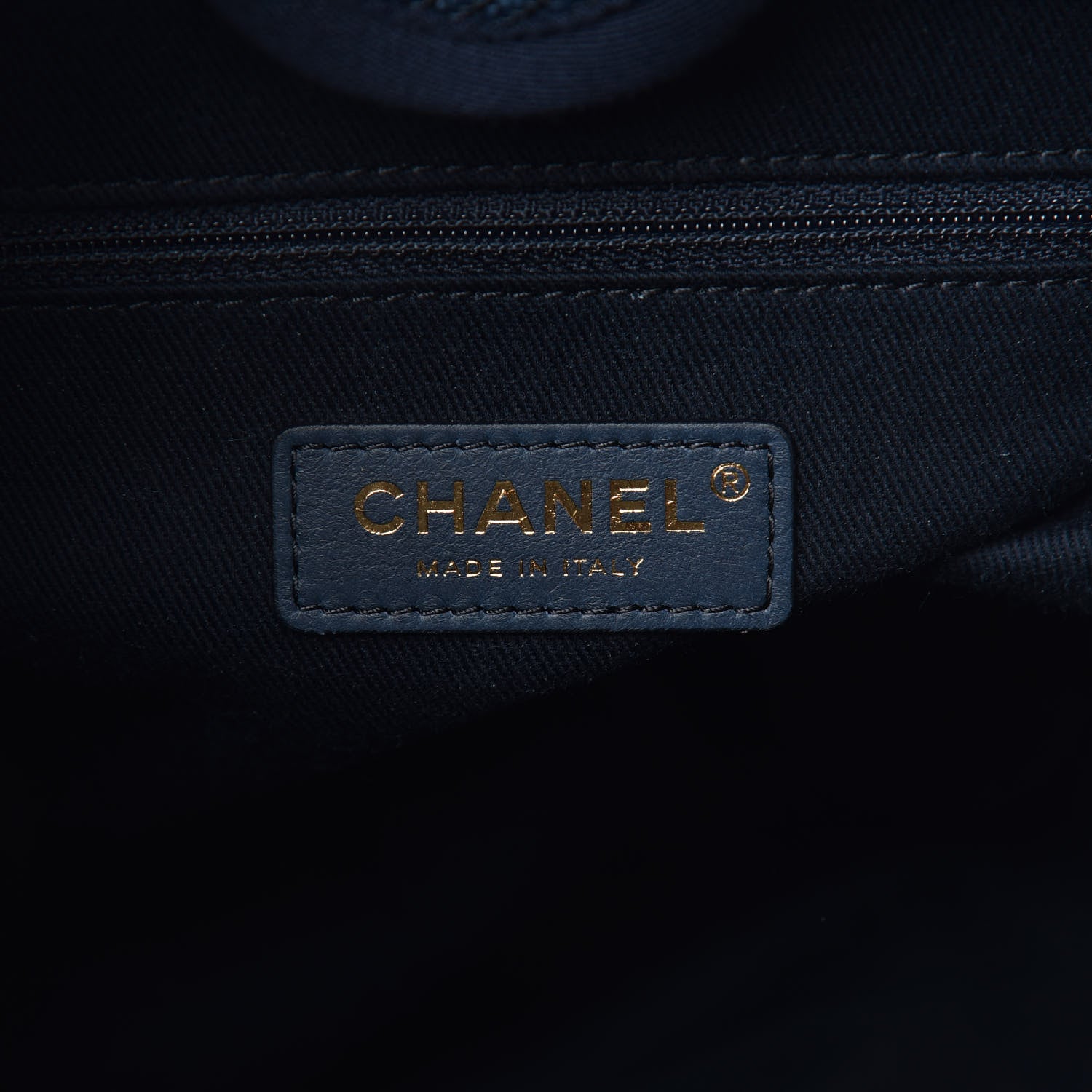 Chanel Canvas Mini Deauville Tote Denim Blue 6 of 11