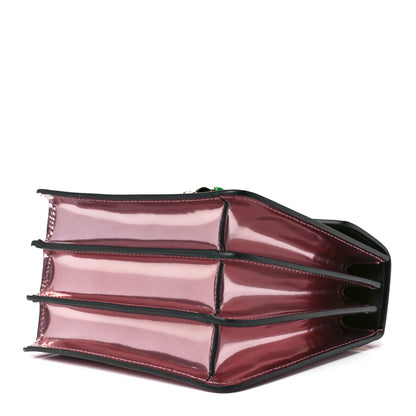 Bulgari Metallic Calfskin Serpenti Forever Top Handle Rose Quartz 12 of 14
