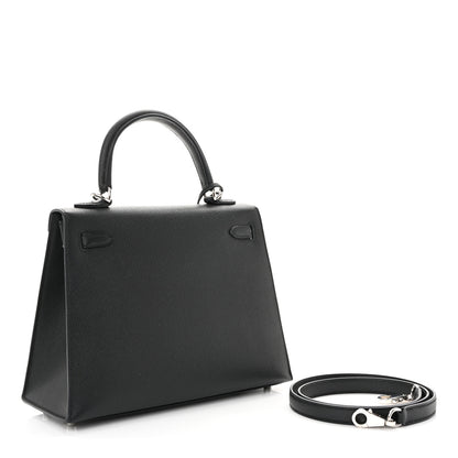 Hermes Epsom Kelly Sellier 25 Black 3 of 11