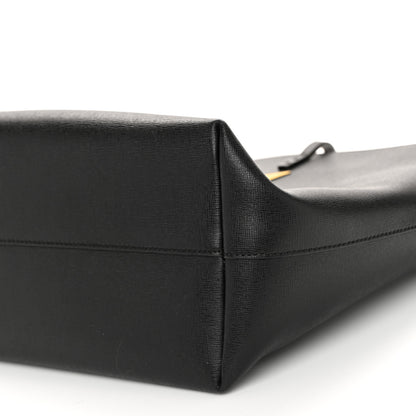 Fendi Vitello Elite Cuoio Monster Buggies Medium Roll Tote Black Multicolor Blue Cobalto 10 of 11