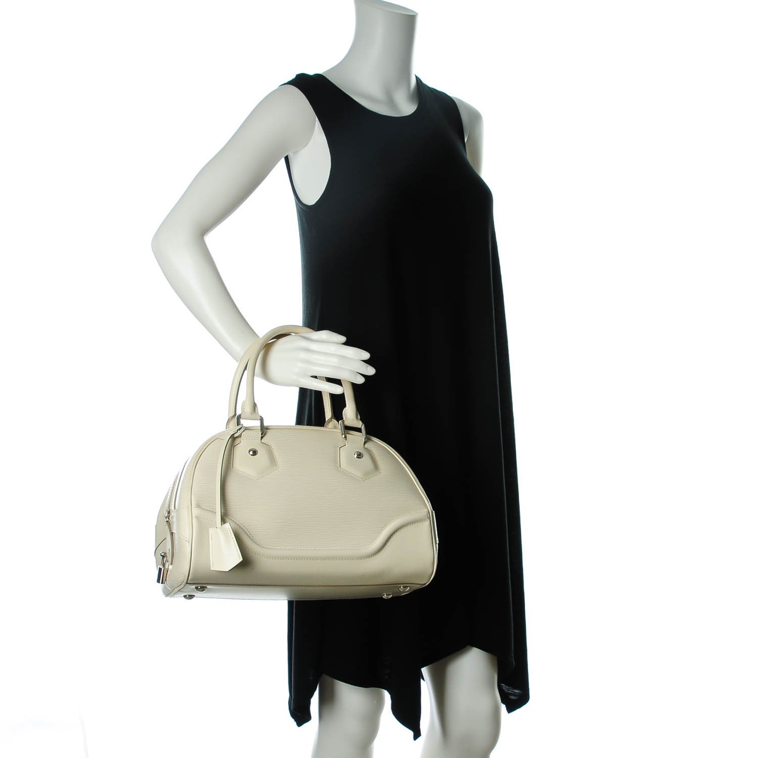 Louis Vuitton Epi Bowling Montaigne PM Ivory 2 of 8