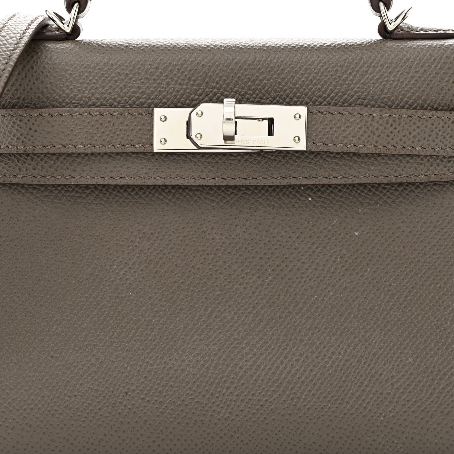 Hermes Epsom Mini Kelly Sellier 20 Etain 8 of 10