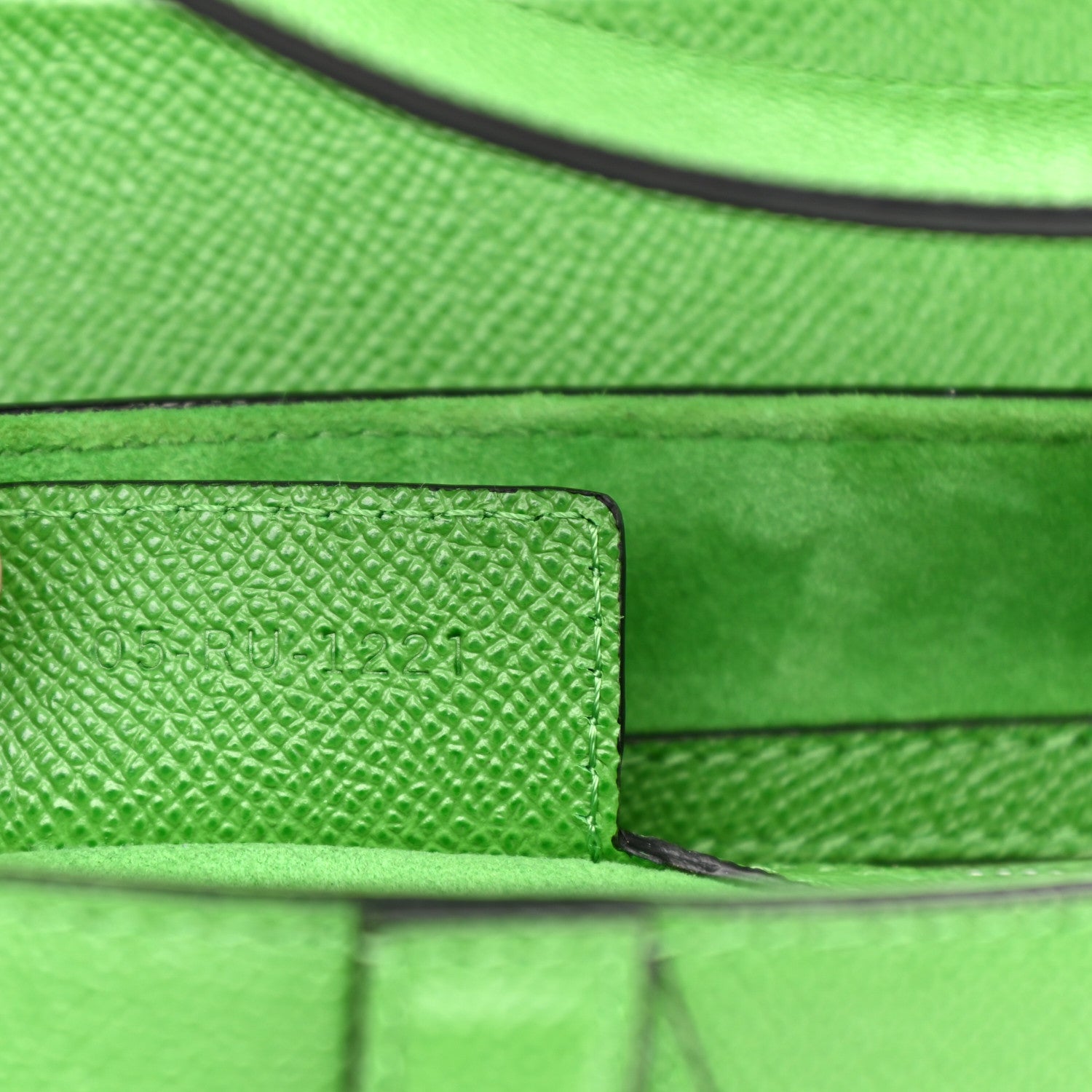 Christian Dior Grained Calfskin Saddle Bag Green 6 of 11