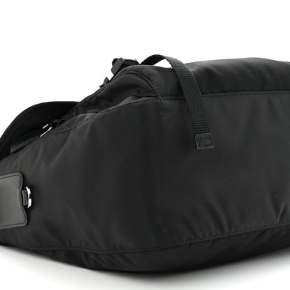 Prada Nylon Vela Double Snap Buckle Messenger Bag Black 9 of 12