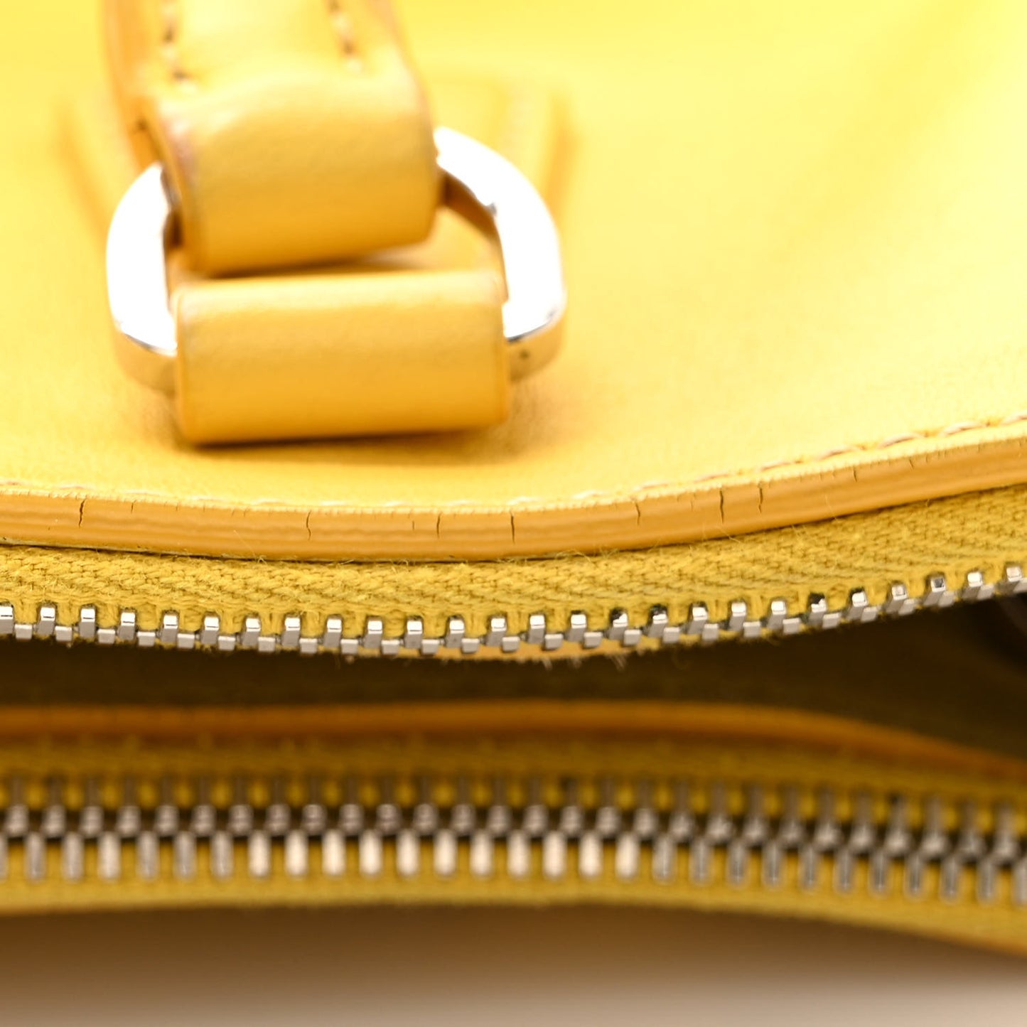 City Calf Medium Galleria Double Zip Tote Yellow