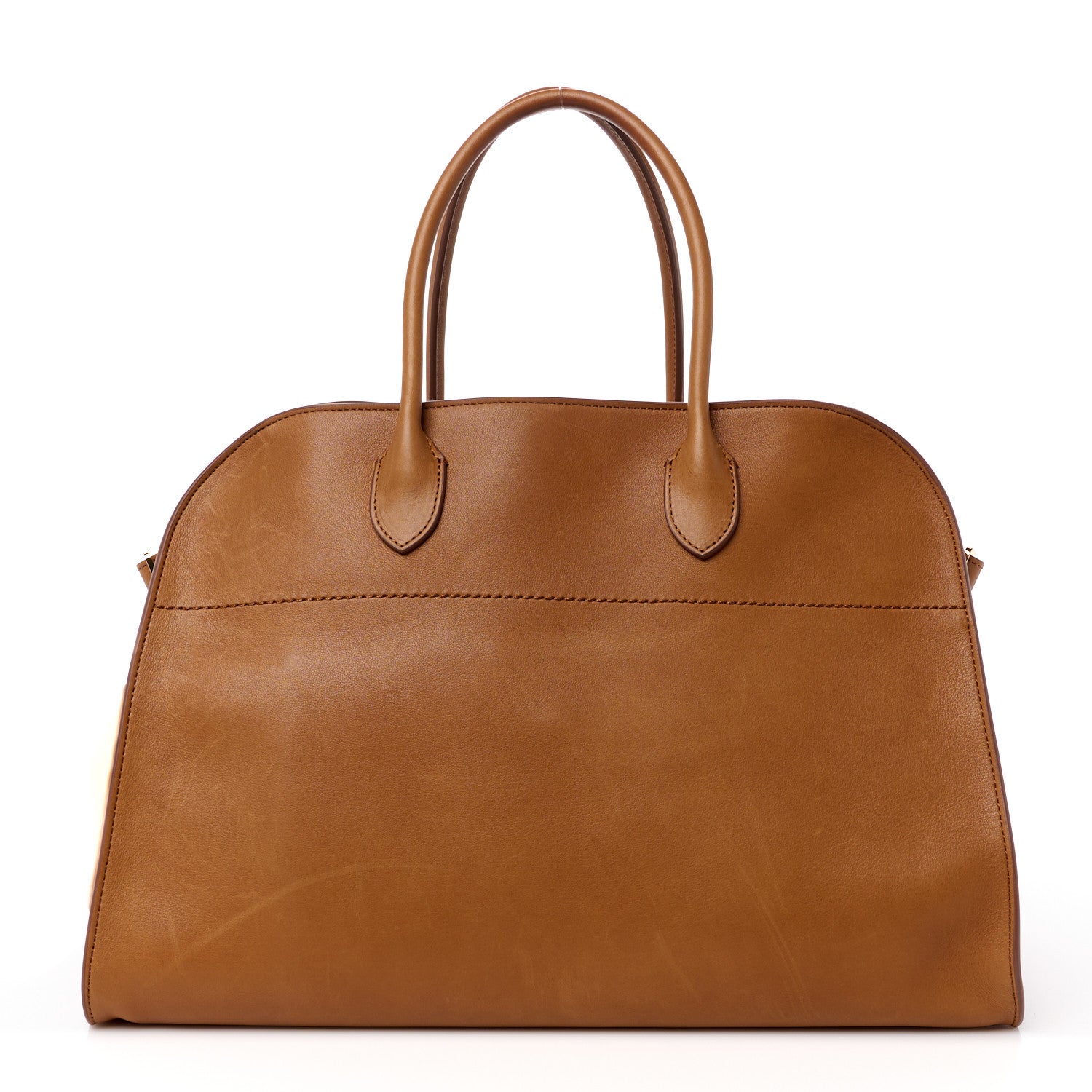 The Row Polished Saddle Calfskin Soft Margaux 15 Cuir 1 of 14
