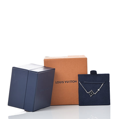 Louis Vuitton 18K White Gold Black Onyx Diamond Color Blossom BB Bracelet 5 of 5