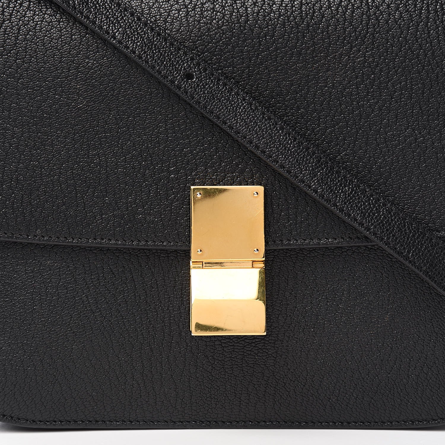 Celine Goatskin Medium Classic Box Flap Bag Black 11 of 12