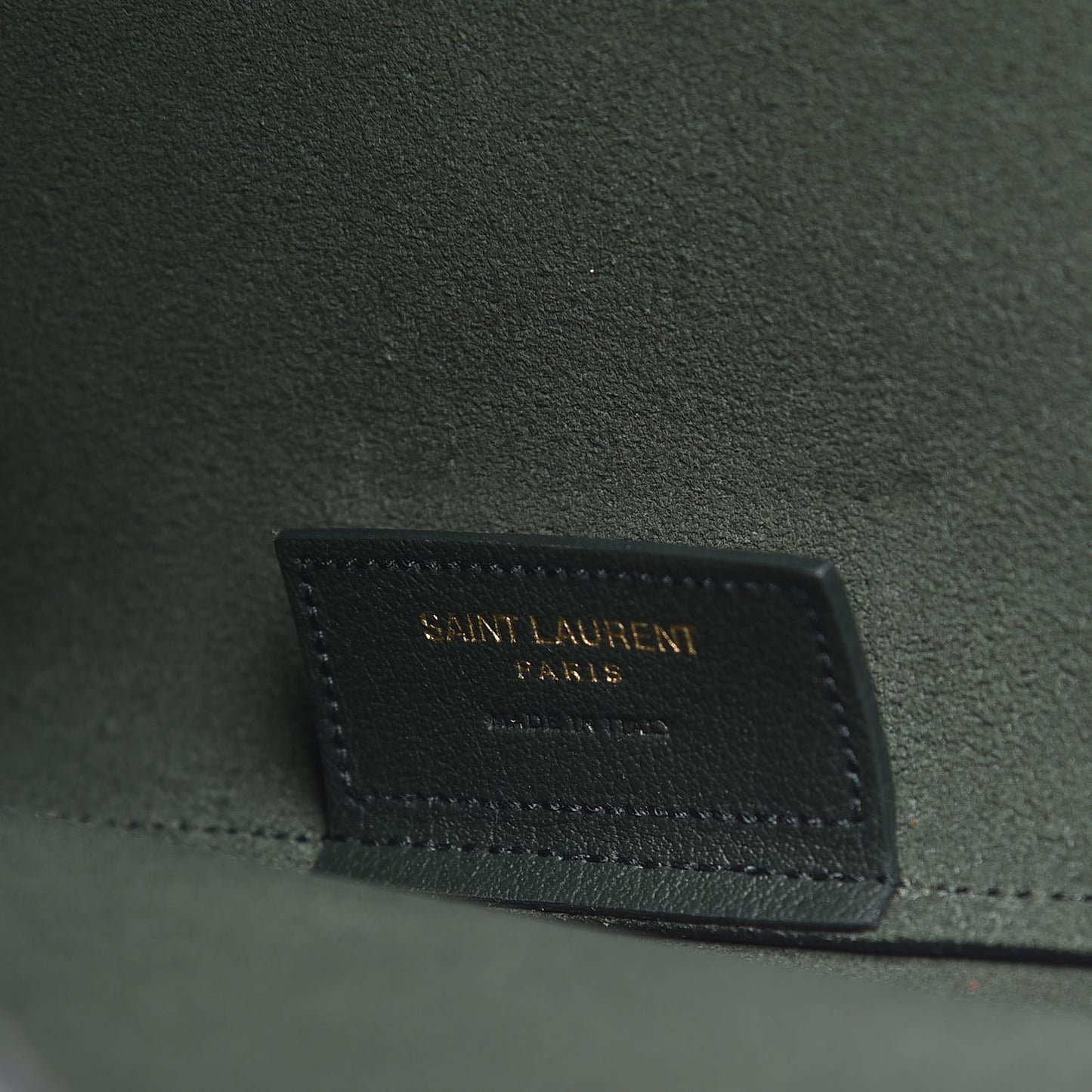 Calfskin Large Shopping Tote Dark Green