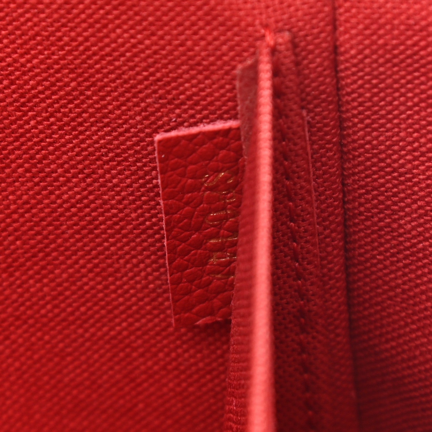 Louis Vuitton Empreinte Pochette Felicie Chain Wallet Scarlet 8 of 11