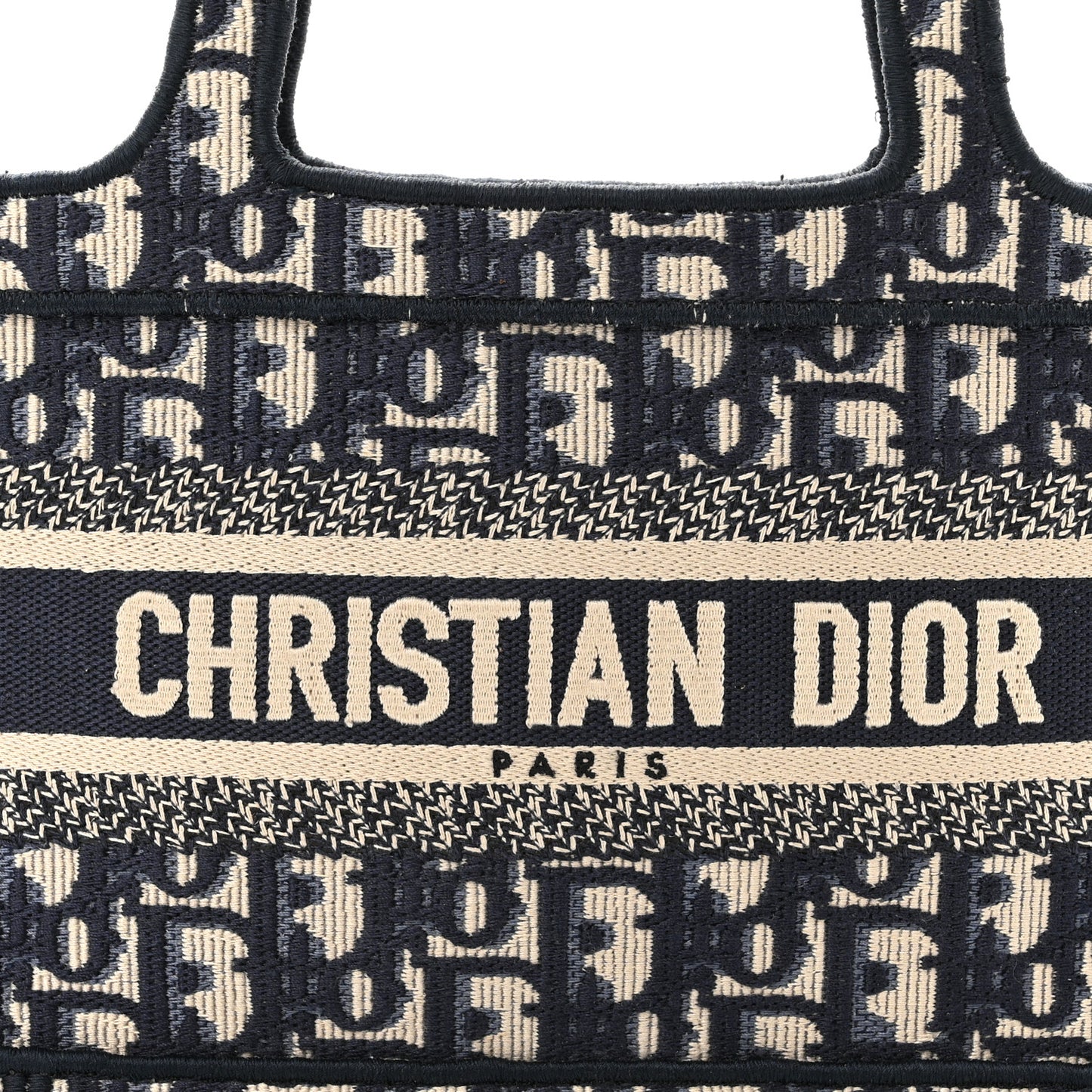 Oblique Mini Book Tote Blue Multicolor