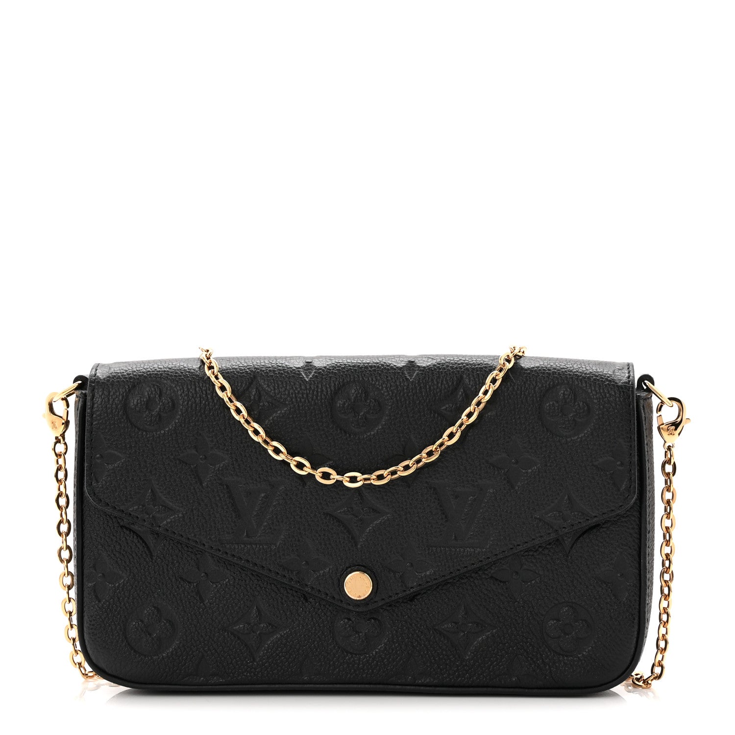 Louis Vuitton Empreinte Pochette Felicie Chain Wallet Black 1 of 11