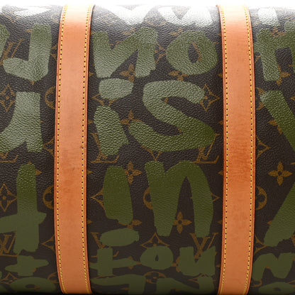 Louis Vuitton Graffiti Keepall 50 Kaki 12 of 14