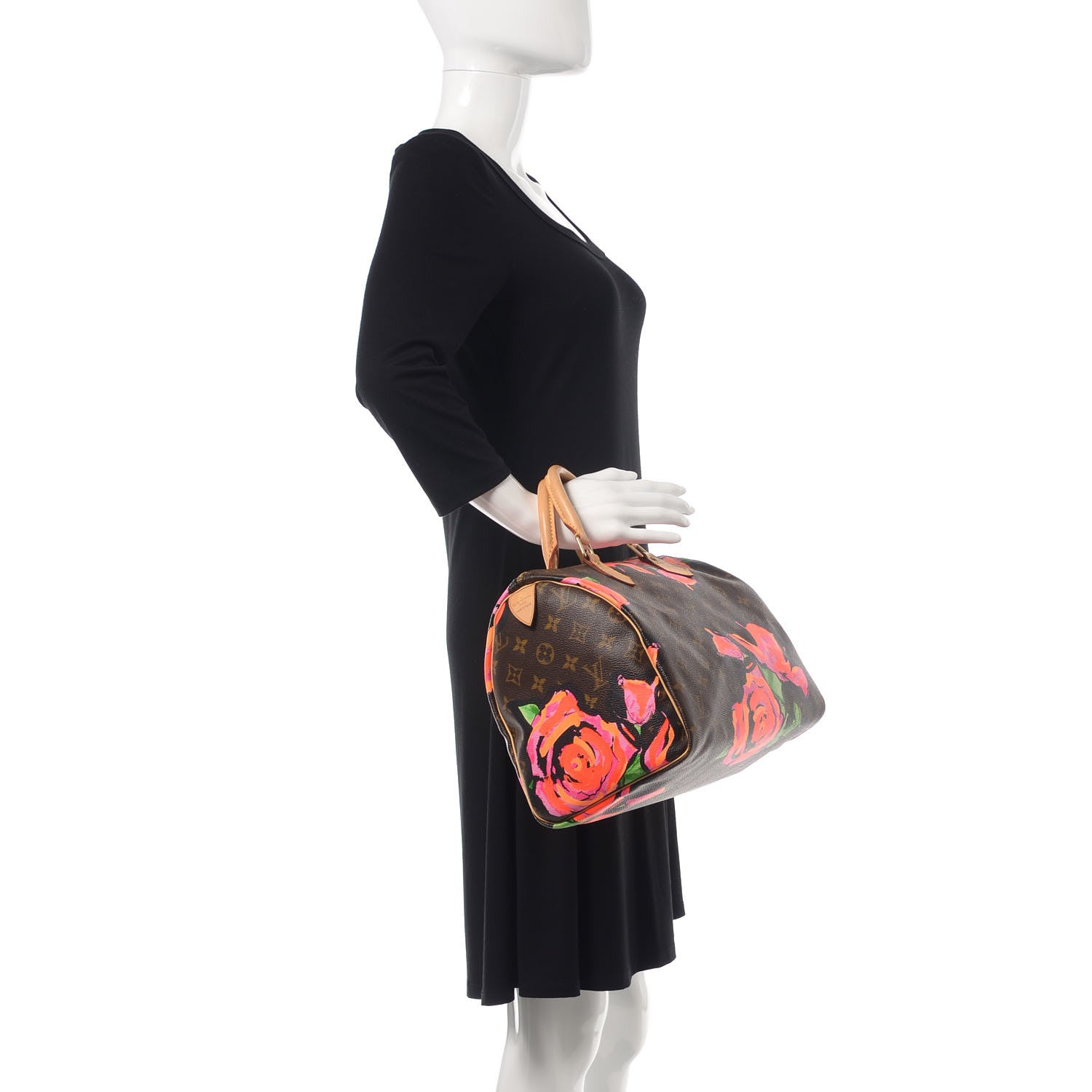 Louis Vuitton Monogram Roses Speedy 30 2 of 9