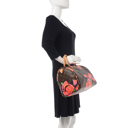 Louis Vuitton Monogram Roses Speedy 30 2 of 9