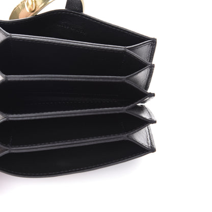 Celine Smooth Calfskin Accordion Card Holder Black Gold 6 of 7