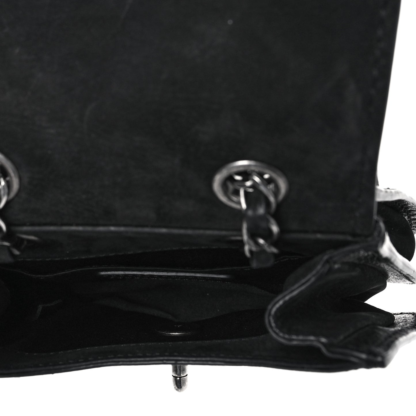 Nubuck Small Coco Twin Flap Black