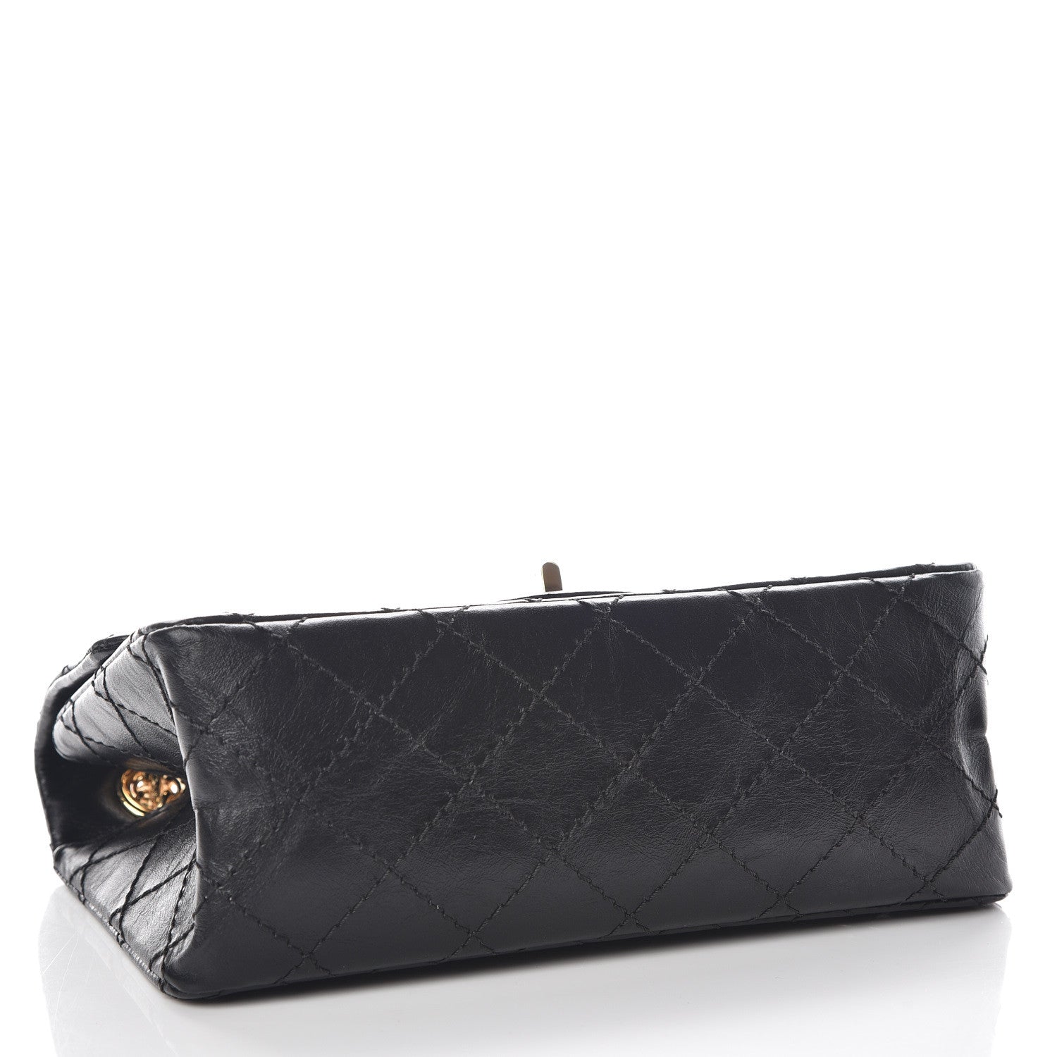Chanel Aged Calfskin Quilted 2.55 Reissue Mini Flap Black 4 of 11