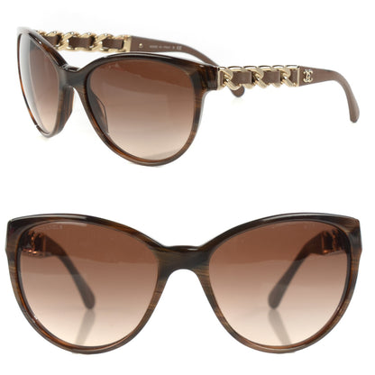 Chanel Chain Sunglasses 5215Q Brown 1 of 5