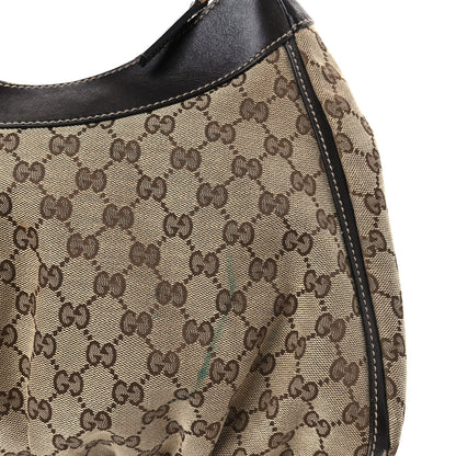 Gucci Monogram Large D Gold Hobo Dark Brown 10 of 10
