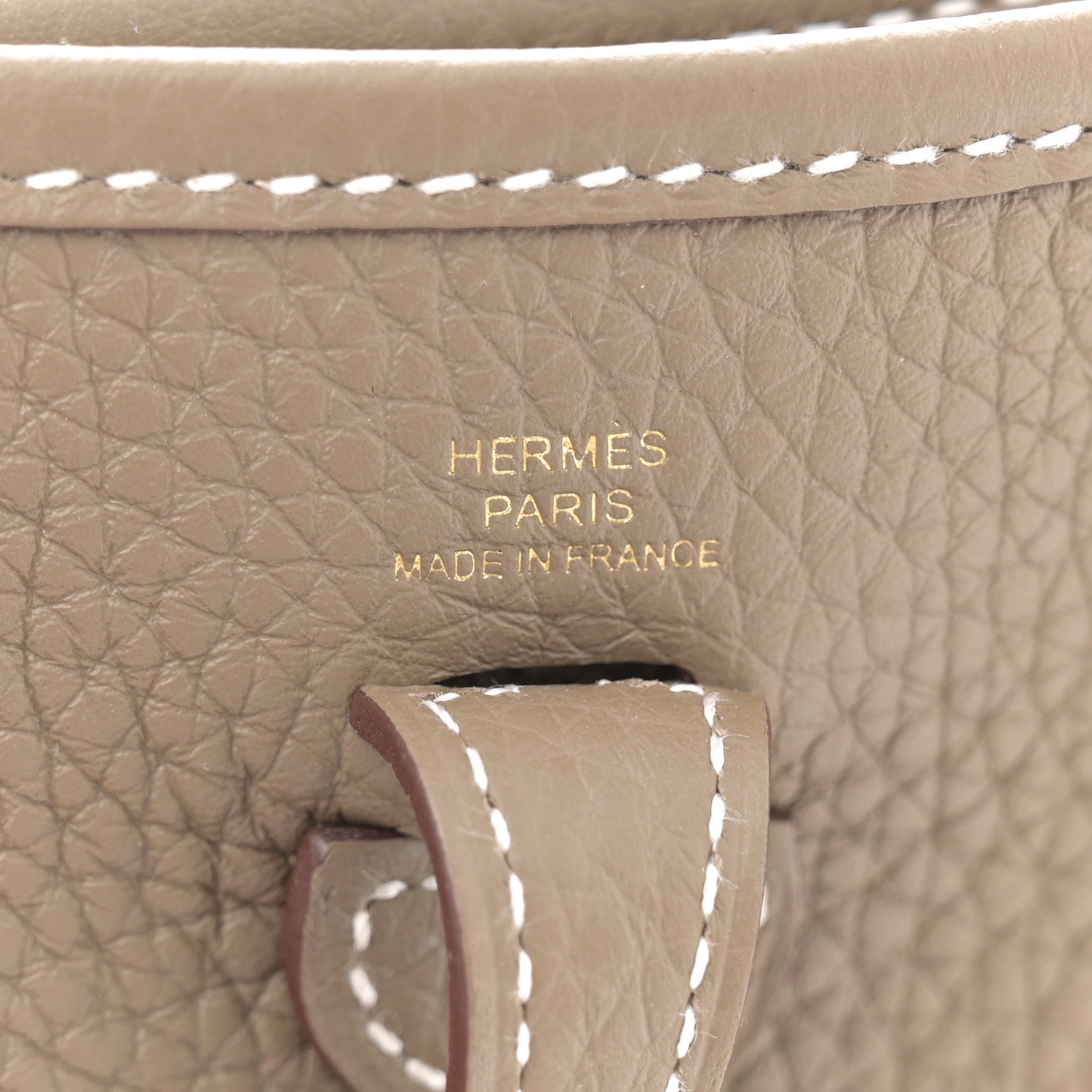 Hermes Taurillon Clemence Amazone Evelyne TPM Etoupe Bleu Indigo 6 of 11