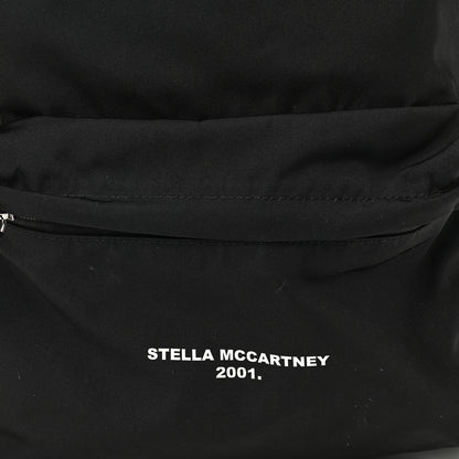 Stella McCartney Nylon Falabella Logo Go Backpack Black White 8 of 10