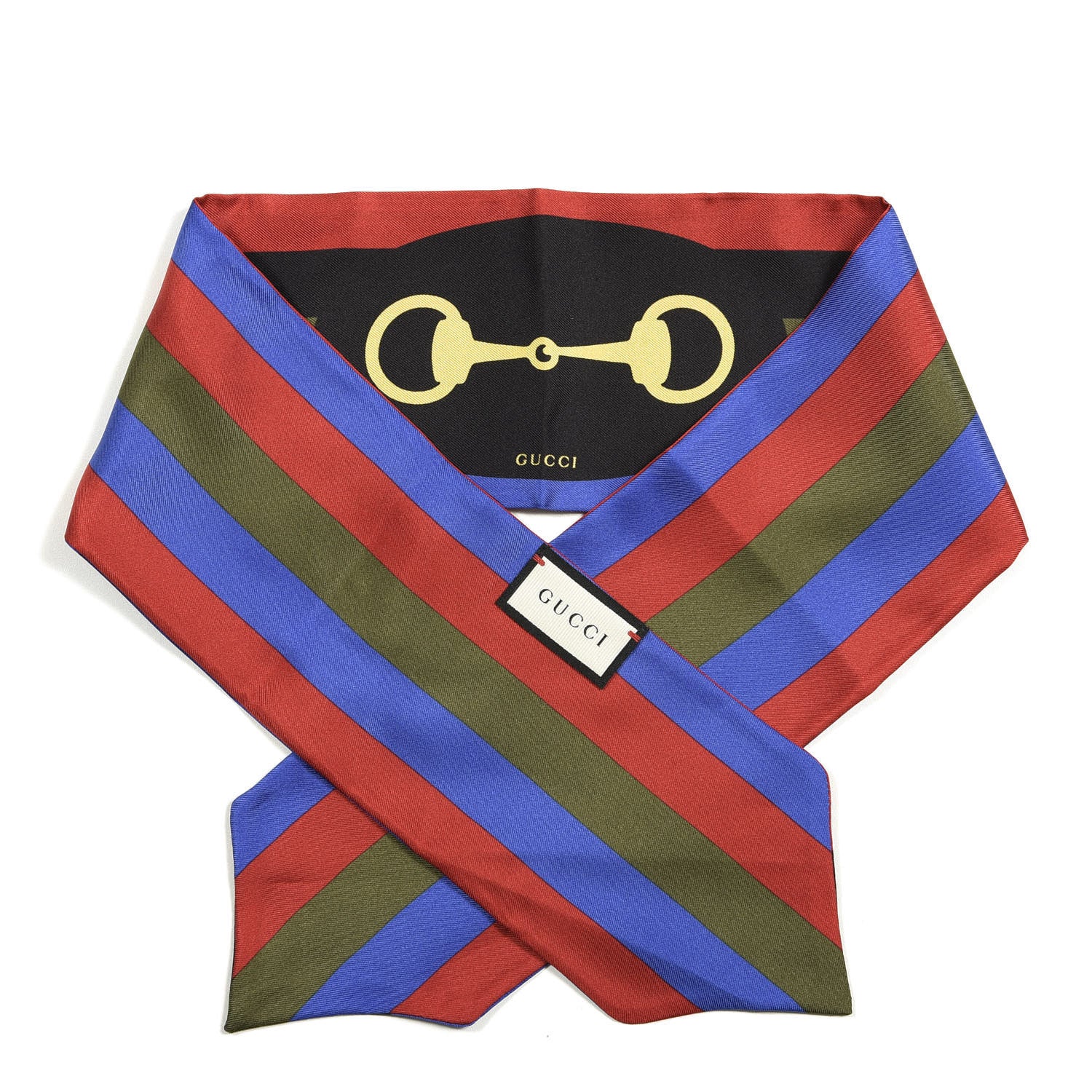 Gucci Silk Twill Web Horsebit Scarf Multicolor 1 of 4