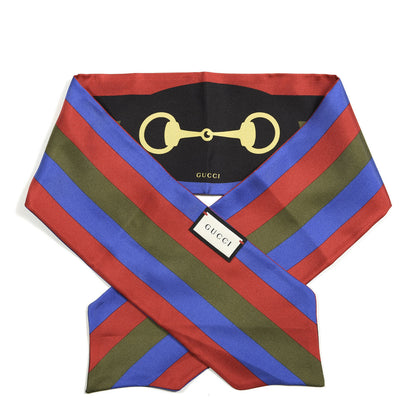 Gucci Silk Twill Web Horsebit Scarf Multicolor 1 of 4