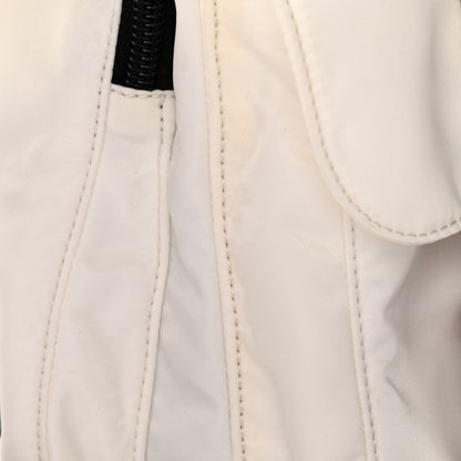 Prada Nylon New Vela Studded Messenger White Fuoco 10 of 12