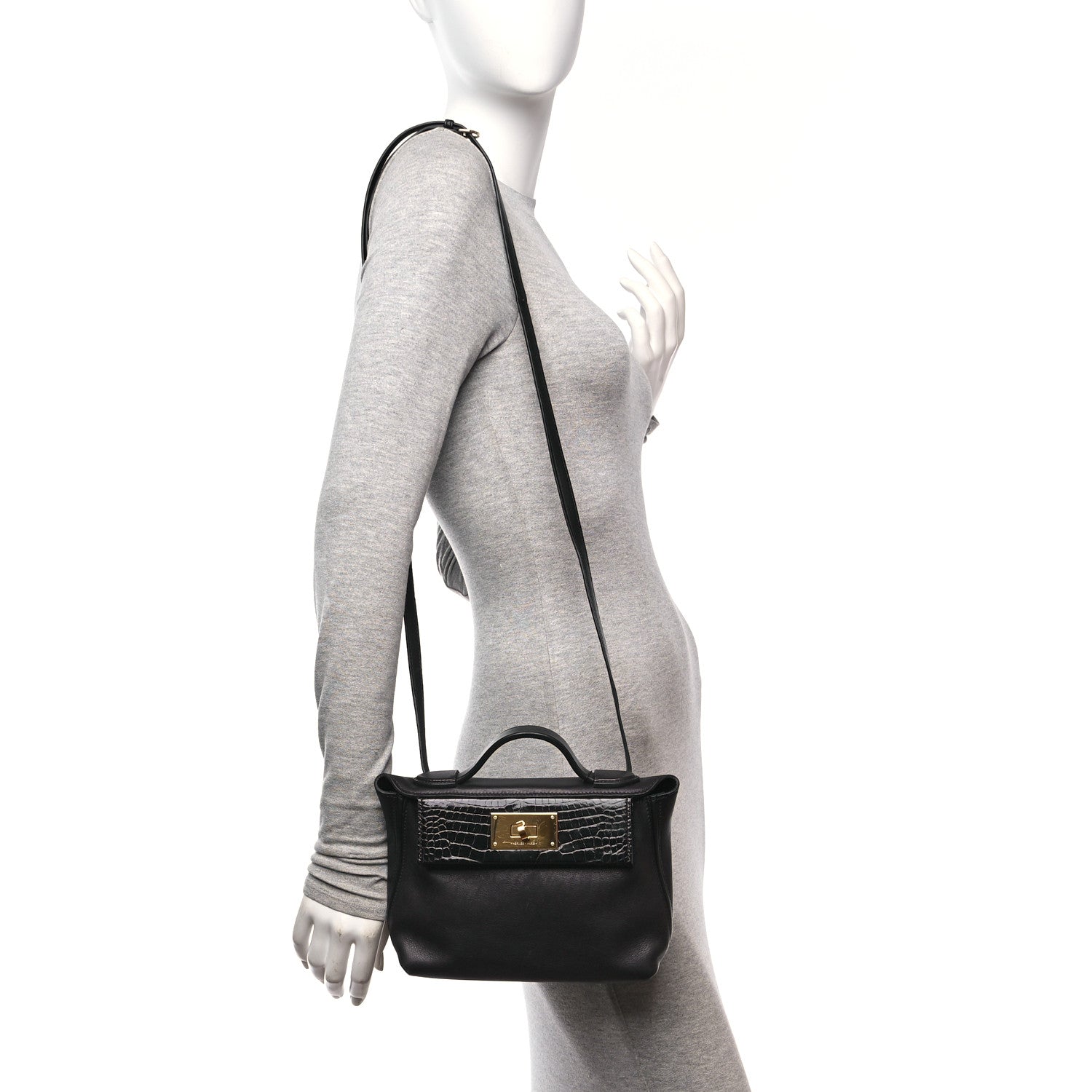 Hermes Evercolor Matte Alligator Swift Touch 24/24 21 Black 2 of 12