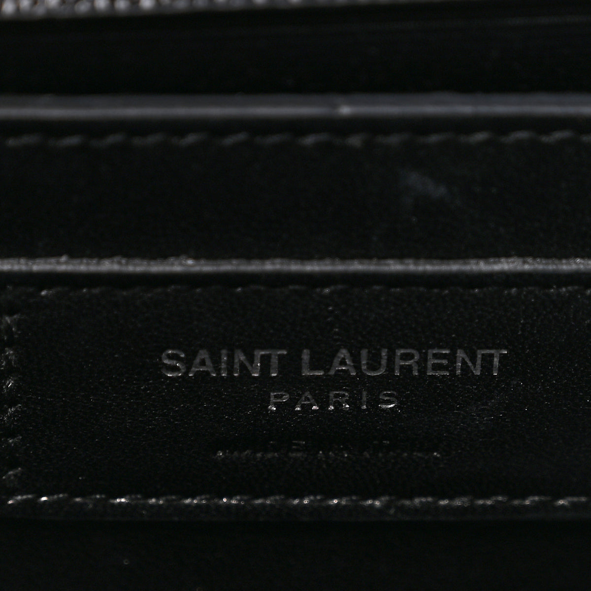 Saint Laurent Grain De Poudre Monogram Cassandre Clutch Black 6 of 8