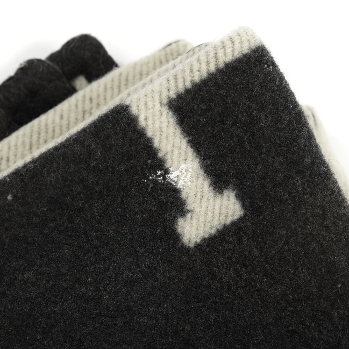 Wool Cashmere Avalon Blanket Ecru Gris Fonce