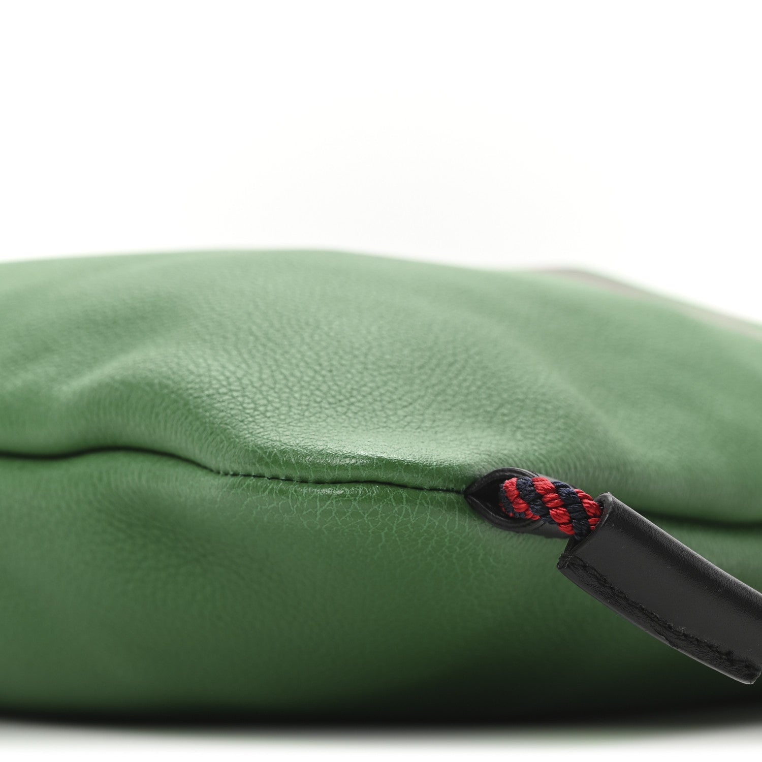 Gucci Grained Calfskin Logo Drawstring Backpack Green 11 of 11