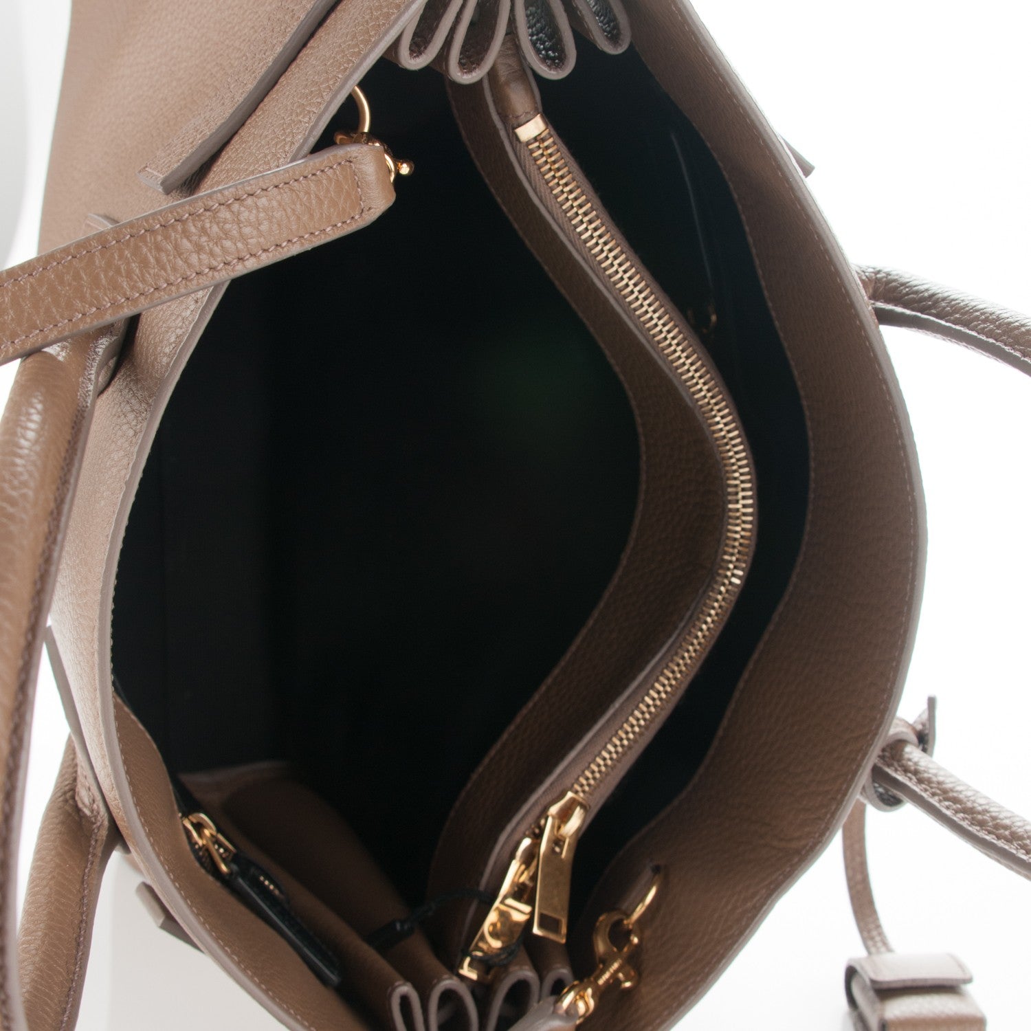 Saint Laurent Grained Calfskin Small Sac De Jour Taupe 5 of 6