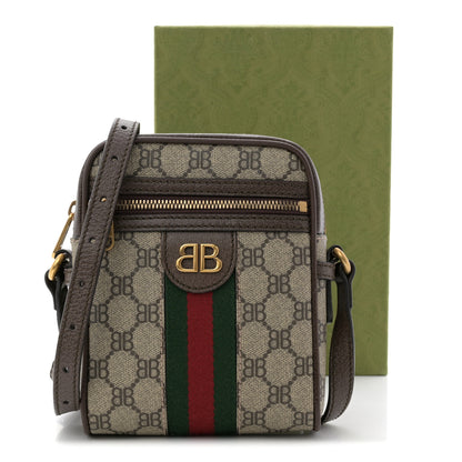 Gucci X BALENCIAGA BB Supreme Monogram Web Mini Ophidia Messenger Beige New Acero 11 of 11