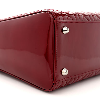 Christian Dior Patent Cannage Large Lady Dior Red 8 of 12