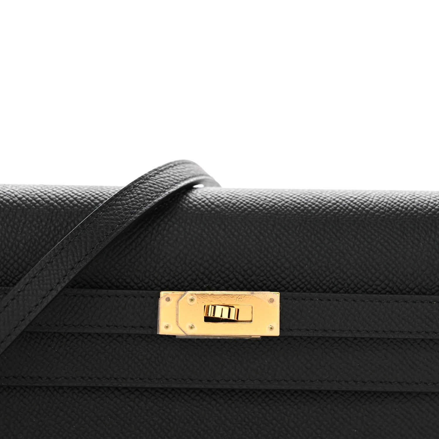 Hermes Epsom Kelly Wallet To Go Black 7 of 10
